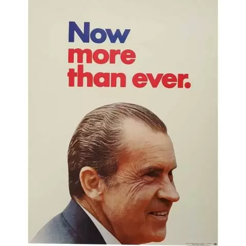 Richard Nixon's Nixon Now Campaign Poster (1972)